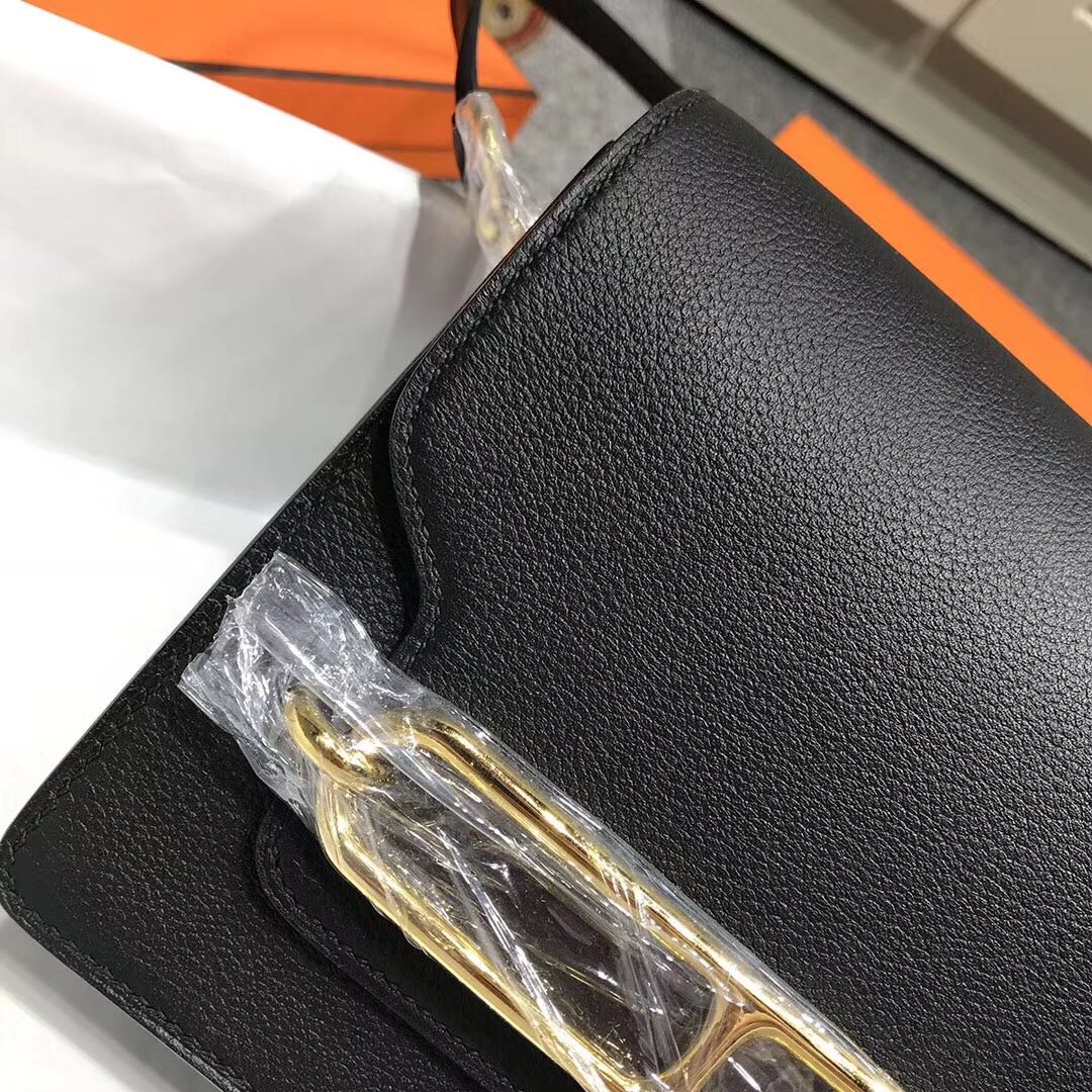 에르메스 룰리스18 블랙 금장 에버컬러